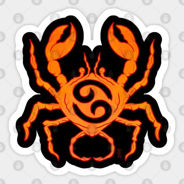 Cancer zodiac Sticker by Chillateez 